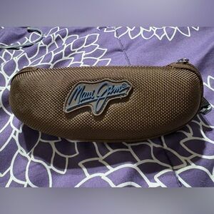 Maui Jim glass case brown canvas